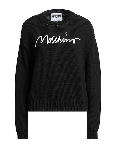 MOSCHINO Jumper Black 76% Cotton, 24% Polyamide