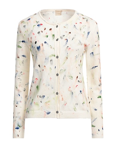 MASSIMO ALBA Cardigan Ivory 100% Cashmere