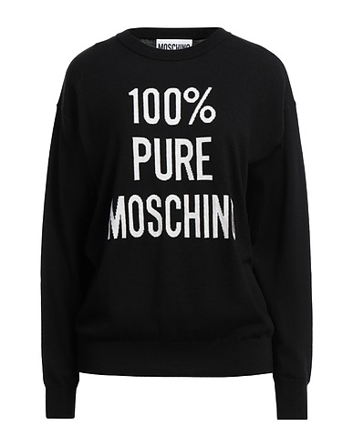 MOSCHINO Jumper Black 100% Virgin Wool