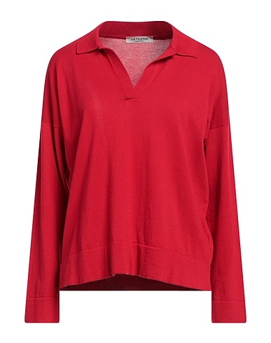 LA FILERIA Pullover Rosso 100% Cotone