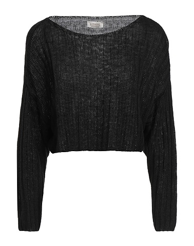 LE STREGHE Pullover Schwarz 55% Leinen, 45% Viskose