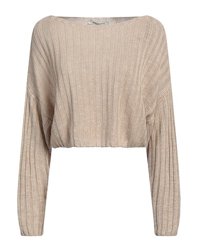 LE STREGHE Jumper Beige 55% Linen, 45% Viscose