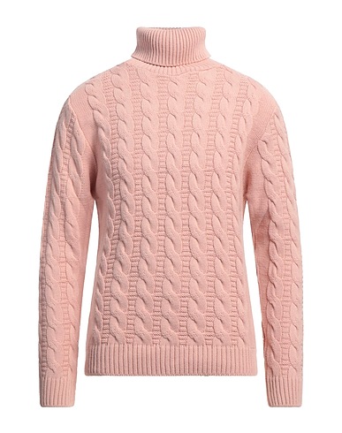 GROOWE Rollkragenpullover Rosa 70% Modal, 30% Wolle