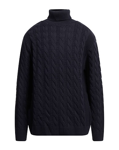 GROOWE Rollkragenpullover Nachtblau 70% Modal, 30% Wolle