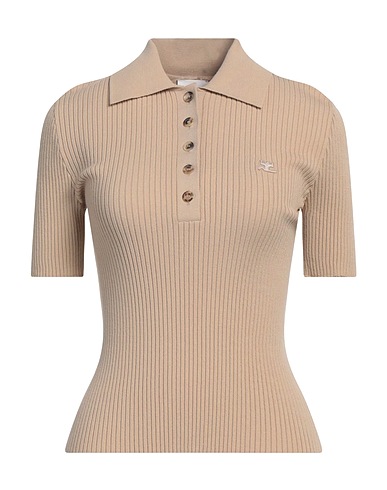 COURRÈGES Jumper Beige 70% Viscose, 30% Polyester