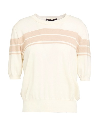 LORENA ANTONIAZZI Sweater Ivory 90% Cotton, 10% Cashmere