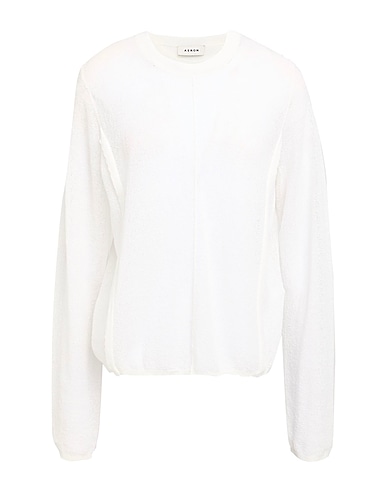 AERON Pullover Avorio 39% Cotone, 30% Lino, 17% Poliestere riciclato, 14% Nylon