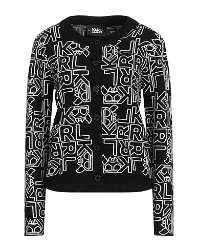KARL LAGERFELD Cardigan Black 70% Viscose, 30% Polyamide