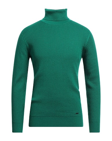 LIU •JO MAN Turtleneck Green 41% Cotton, 28% Polyester, 13% Polyamide, 13% Acrylic, 5% Wool
