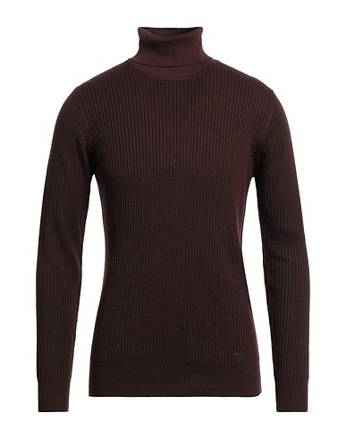 LIU •JO MAN Turtleneck Brown 41% Cotton, 28% Polyester, 13% Polyamide, 13% Acrylic, 5% Wool