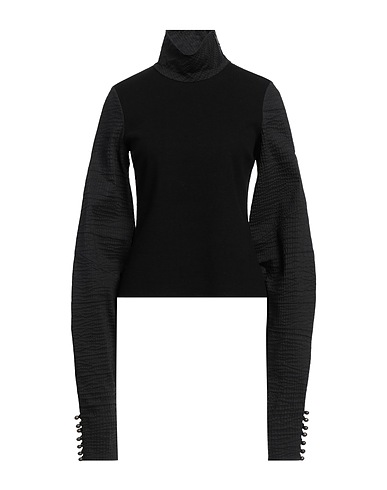 LENA LUMELSKY Turtleneck Black 97% Wool, 3% Elastane, Rayon, Polyester