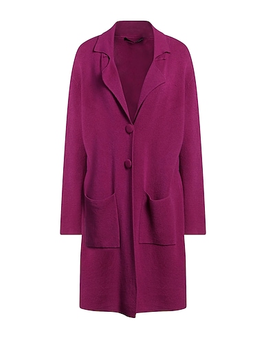 ANNARITA N Full-length jacket FUCSIA 65% Viscose, 25% Modal, 10% Elastane