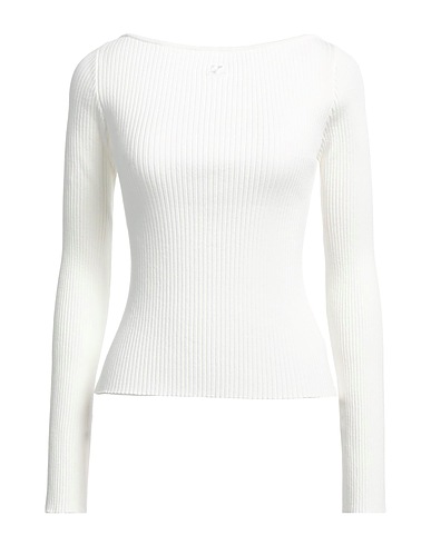 COURRÈGES Pullover Bianco 70% Viscosa, 30% Poliestere