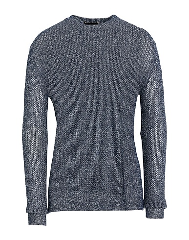 ROBERTO COLLINA Sweater Navy 65% Cotton, 20% Viscose, 15% Nylon