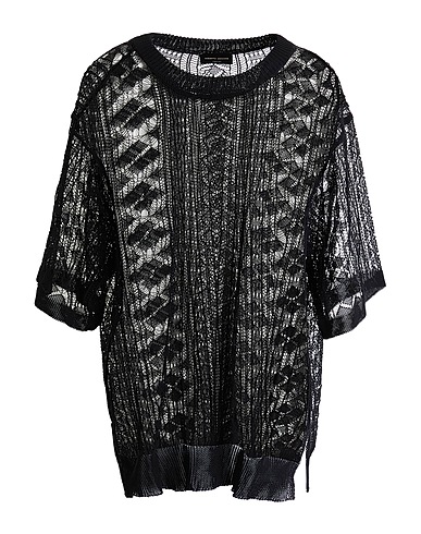 ROBERTO COLLINA Sweater Black 65% Cotton, 35% Nylon
