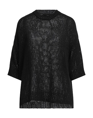 ROBERTO COLLINA Sweater Black 66% Cotton, 34% Polyamide