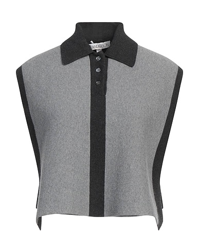 JW ANDERSON Jumper Grey 77% Cotton, 16% Polyester, 5% Cashmere, 2% Elastane