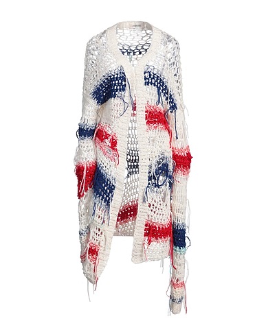 (UN)DECIDED Strickjacke Weiß 60% Wolle, 35% Acryl, 5% Andere Fasern