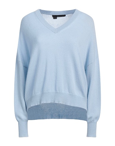 360CASHMERE Maglia in Cachemire Celeste 100% Cachemire
