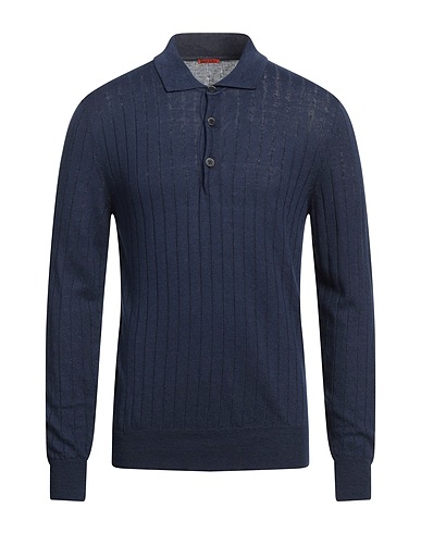 BARENA Pullover Marineblau 65% Leinen, 35% Baumwolle