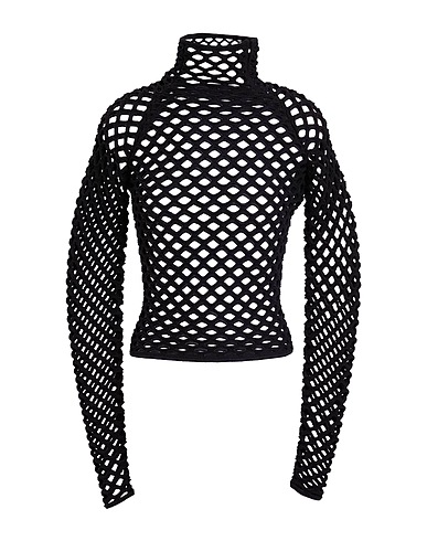 ALAÏA Rollkragenpullover Schwarz 38% Viskose, 34% Wolle, 16% Metallisiertes Polyester, 11% Polyamid, 1% Elastan