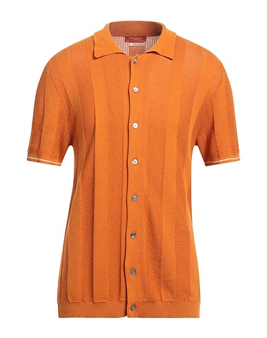 DANIELE FIESOLI Einfarbiges Hemd Mandarine 100% Baumwolle