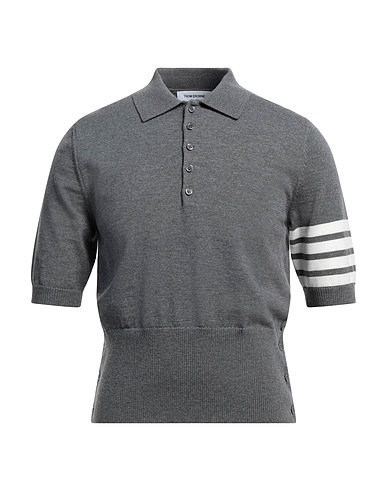 THOM BROWNE Sweater Grey 100% Virgin Wool