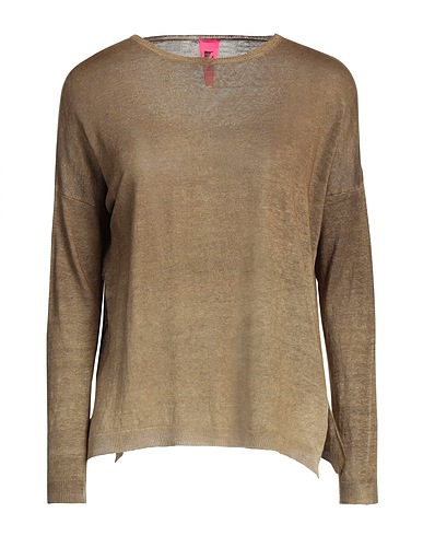 ALESSANDRO ASTE Pullover Verde militare 100% Lino
