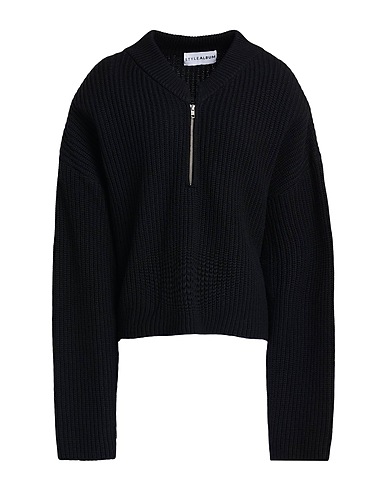 STYLEALBUM Sweater Black 47% Wool, 30% Viscose, 15% Polyamide, 8% Cashmere