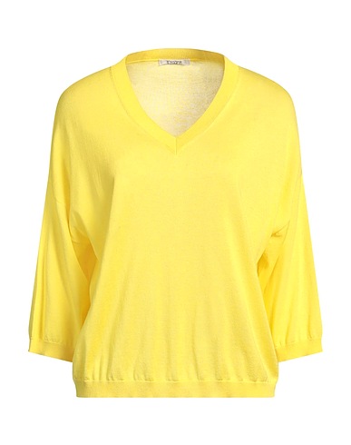 KANGRA Pullover Giallo 85% Seta, 15% Cachemire