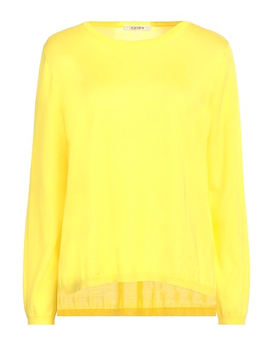 KANGRA Pullover Jaune 85% Soie, 15% Cachemire