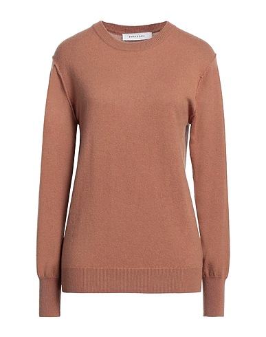 EMMA & GAIA Pullover Marrone 45% Lana, 30% Cachemire, 15% Viscosa, 10% Poliammide
