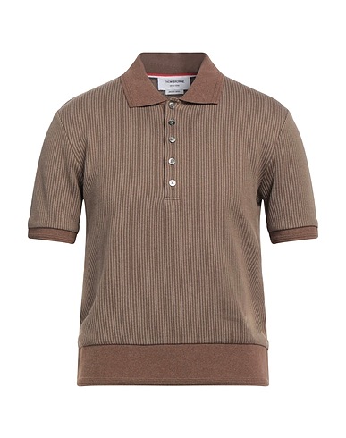 THOM BROWNE Jumper Light brown 100% Cotton
