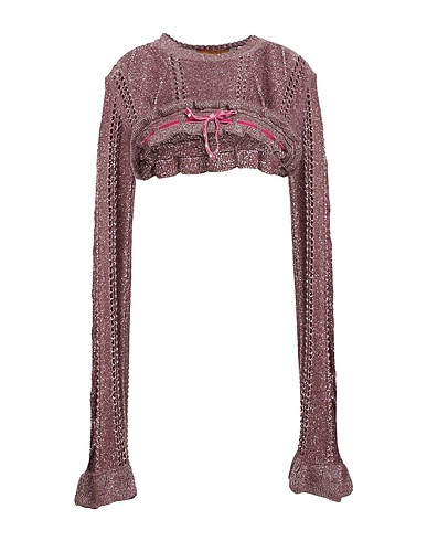 CORMIO KNITWEAR Mauve 70% Viscose, 15% Metallic fiber, 15% Polyamide