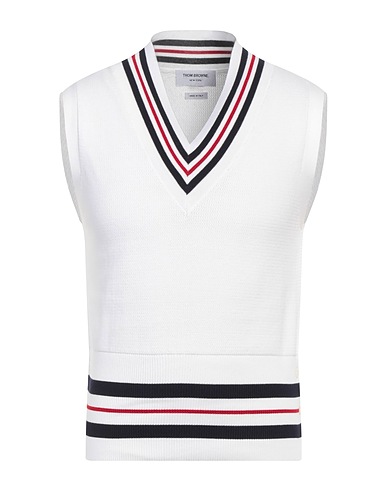 THOM BROWNE Jumper White 100% Cotton