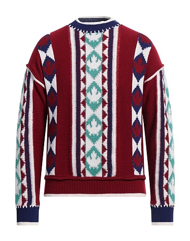 DSQUARED2 Jumper Burgundy 96% Wool, 2% Polyamide, 2% Mohair wool