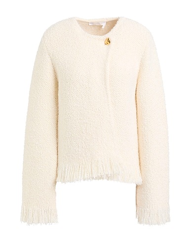CHLOÉ Cardigan Ivory 50% Wool, 36% Silk, 8% Cashmere, 5% Polyamide, 1% Elastane