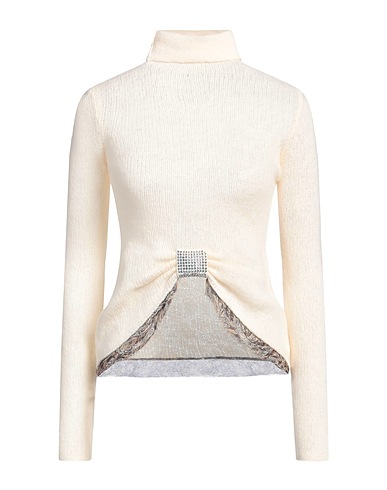 JOHN RICHMOND Turtleneck Ivory 100% Virgin Wool