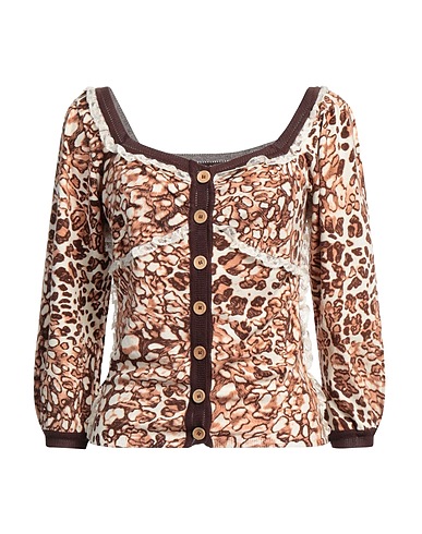 ANNA MOLINARI Cardigan Ivory 90% Rayon, 10% Polyester, Cotton