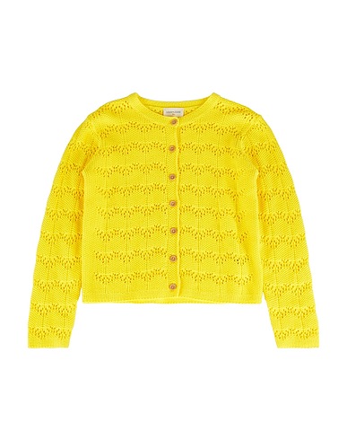 LOUIS LOUISE Cardigan GIALLO 100% Cotone