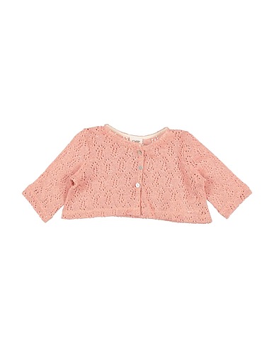 CAFFÉ D'ORZO Strickjacke Hellrosa 85% Baumwolle, 5% Polyester, 5% Andere Fasern, 3% Polyamid, 2% Metallfaser