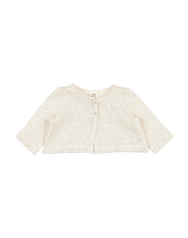 CAFFÉ D'ORZO Cardigan Ivory 85% Cotton, 5% Polyester, 5% Other Fibres, 3% Polyamide, 2% Metallic fiber