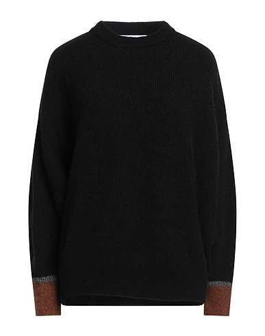 EMMA & GAIA Jumper Black 32% Wool, 32% Alpaca wool, 30% Polyamide, 6% Elastane, Polyester