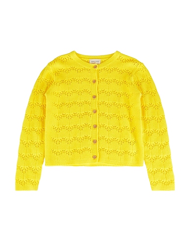 LOUIS LOUISE Cardigan Yellow 100% Cotton