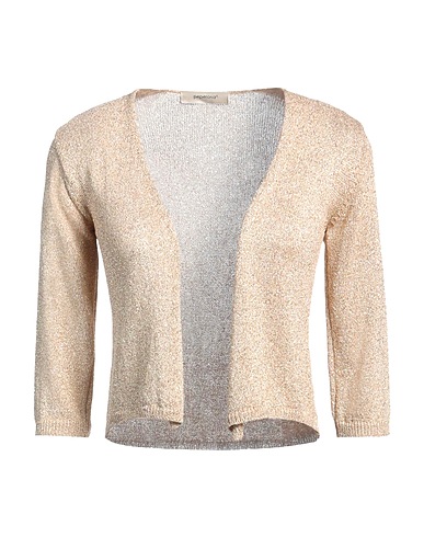 PEPEROSA Cardigan Beige 80% Viscosa, 20% Fibra di metallo