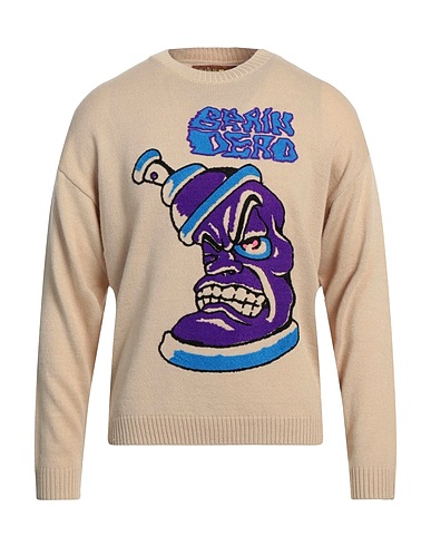 BRAIN DEAD Pullover Beige 70% Acrilico, 30% Lana