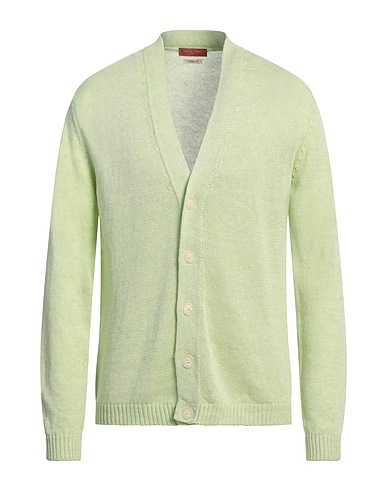 DANIELE FIESOLI Cardigan Verde chiaro 65% Lino, 35% Cotone organico