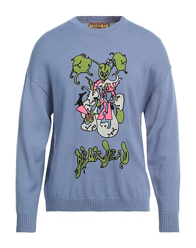 BRAIN DEAD Jumper Pastel blue 70% Acrylic, 30% Wool