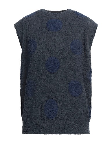 BRAIN DEAD Sleeveless sweater Slate blue 98% Polyester, 2% Elastane