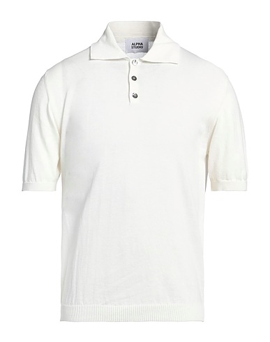 ALPHA STUDIO Sweater Ivory 100% Cotton